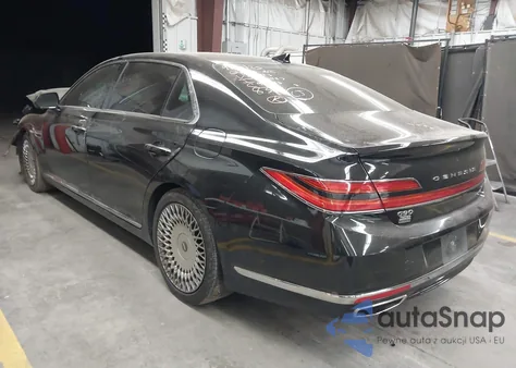 2021 Genesis G90 5.0 Ultimate Rwd z USA, uszkodzony, nr VIN KMTF54PH1MU090273